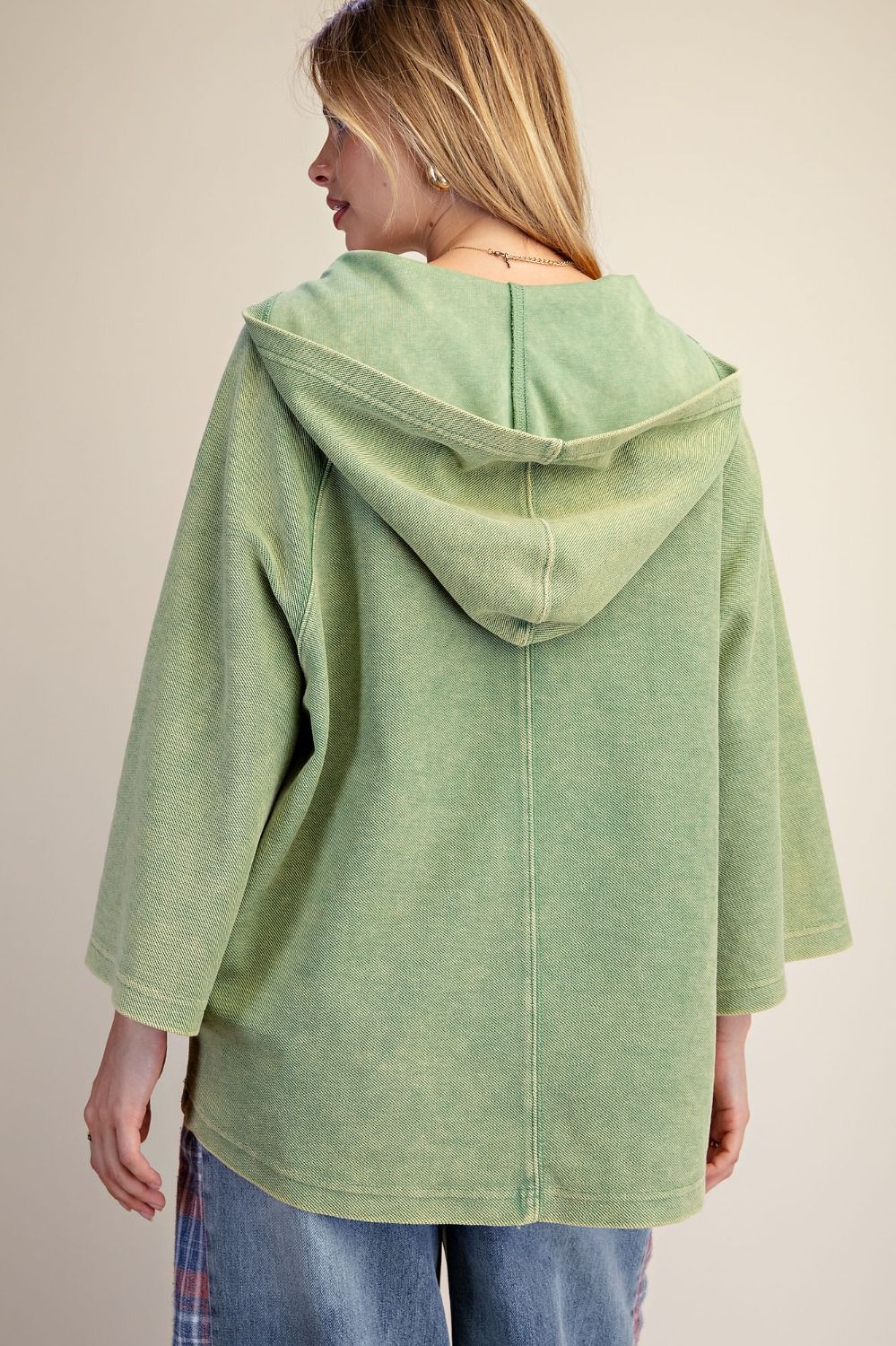Easel MATCHA Green Hooded Pullover