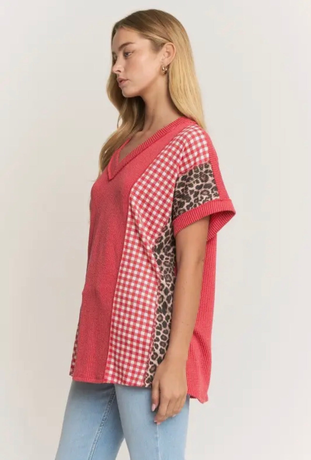 Color Block Urban Top Knit Top