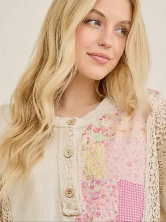 Vintage Bloom Crochet Top