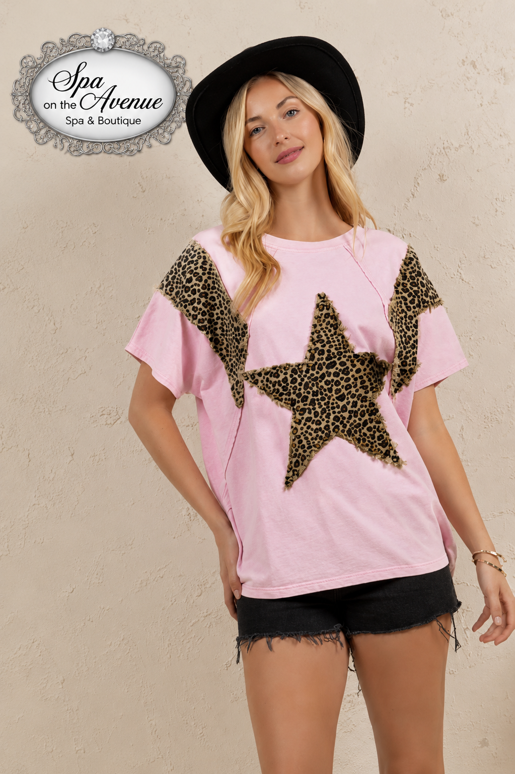 Leopard Star Top