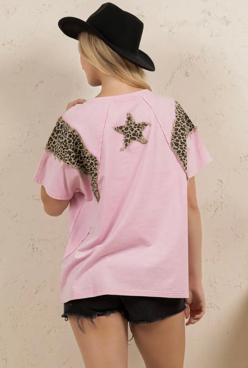 Leopard Star Top