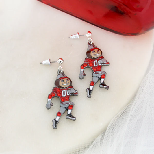 Ohio State Brutus Earrings