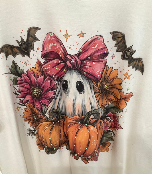 Ghost Pumpkin Patch Tee Shirt