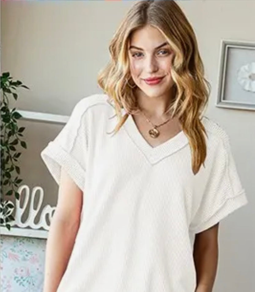 Solid Urban Ribbed Top