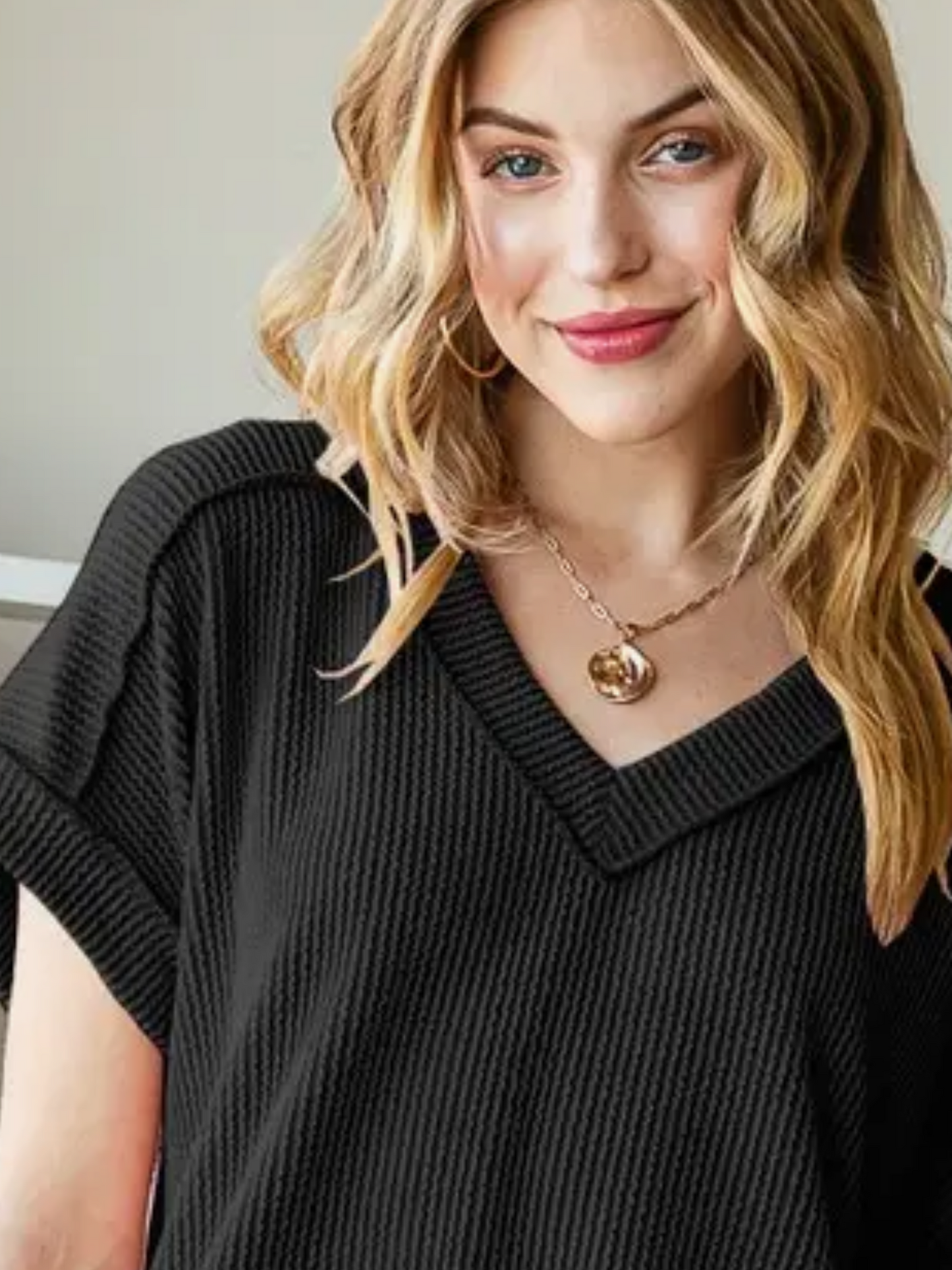 Solid Urban Ribbed Top