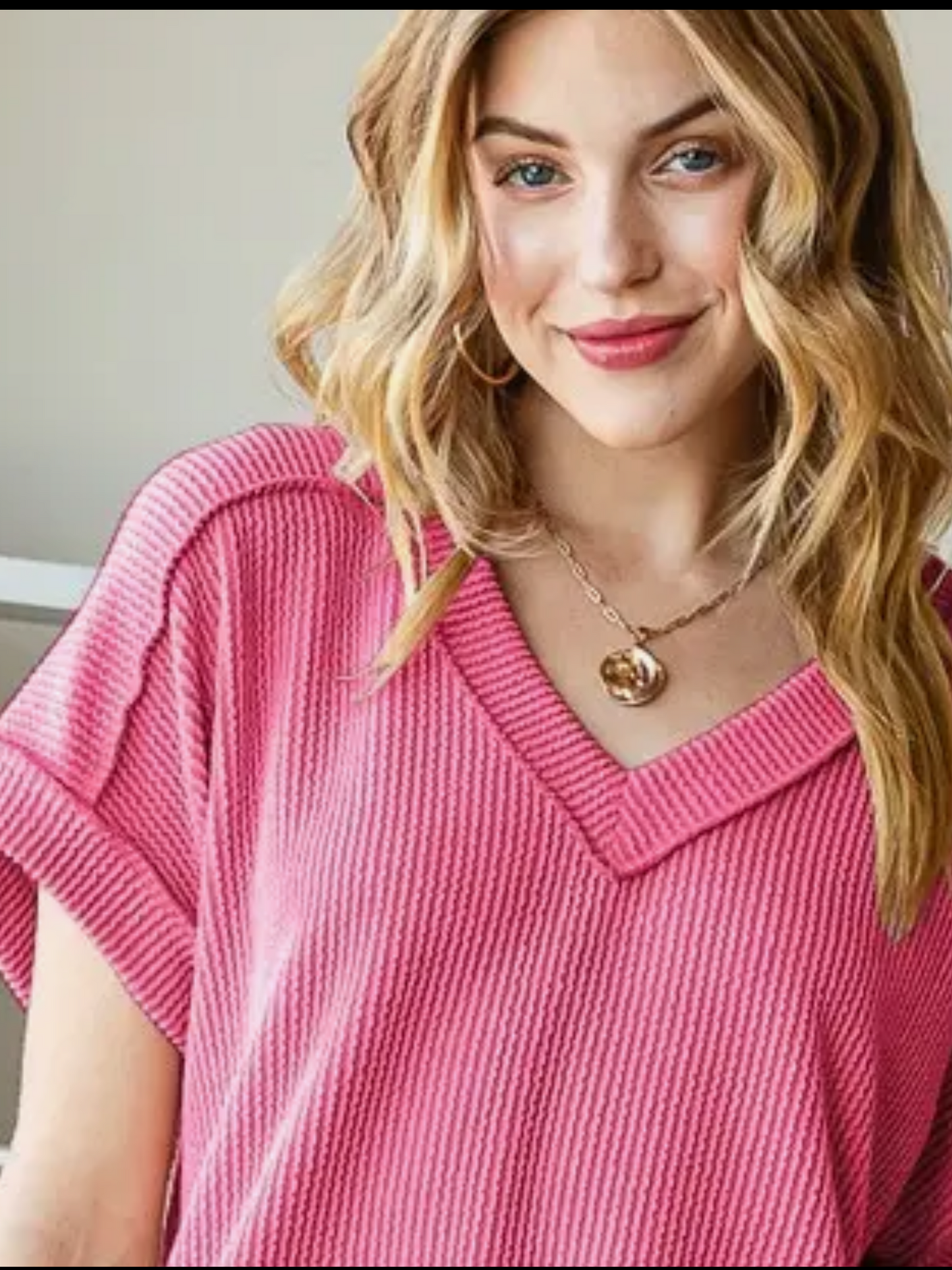 Solid Urban Ribbed Top