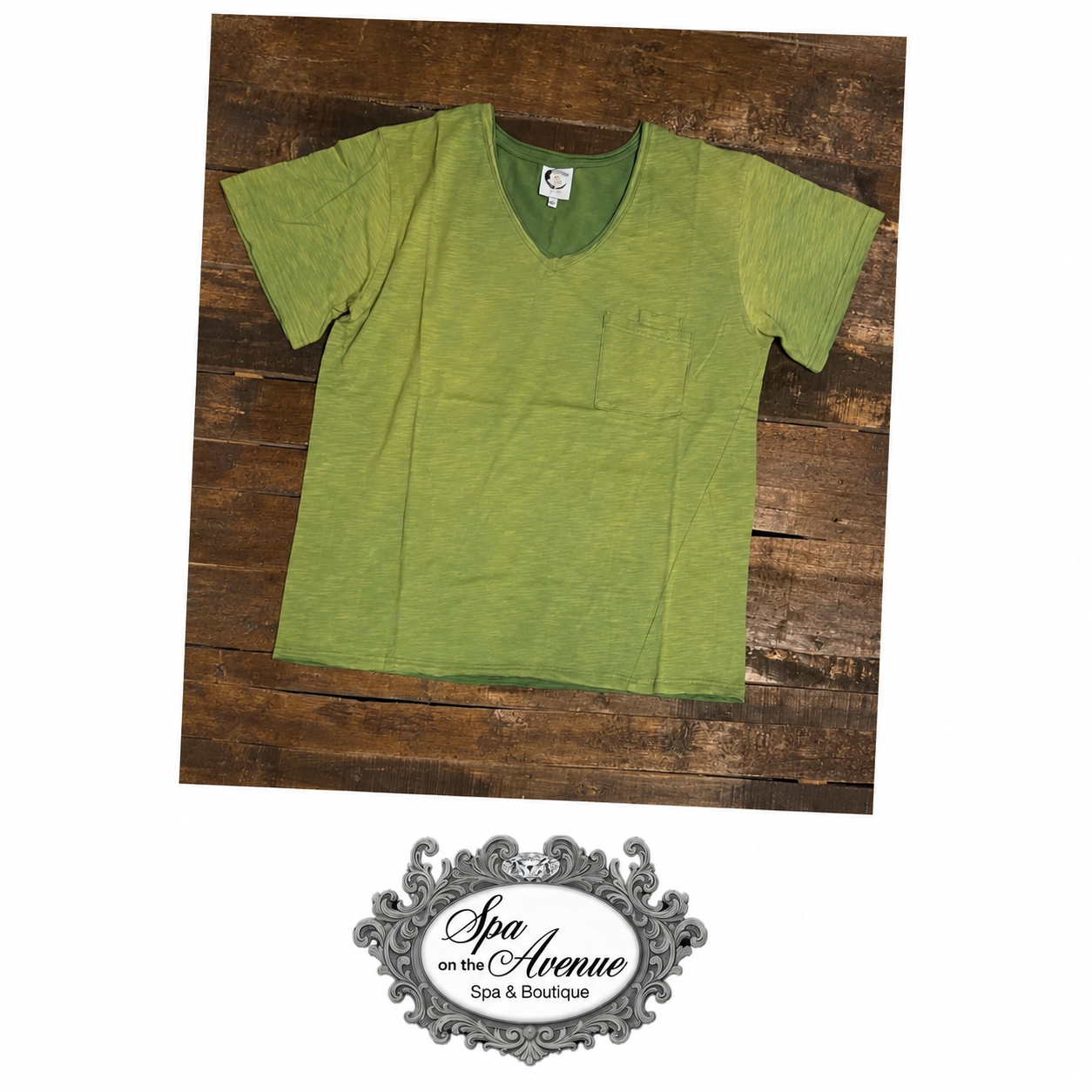 Jaded Gypsy Moon Tee in Vintage Green