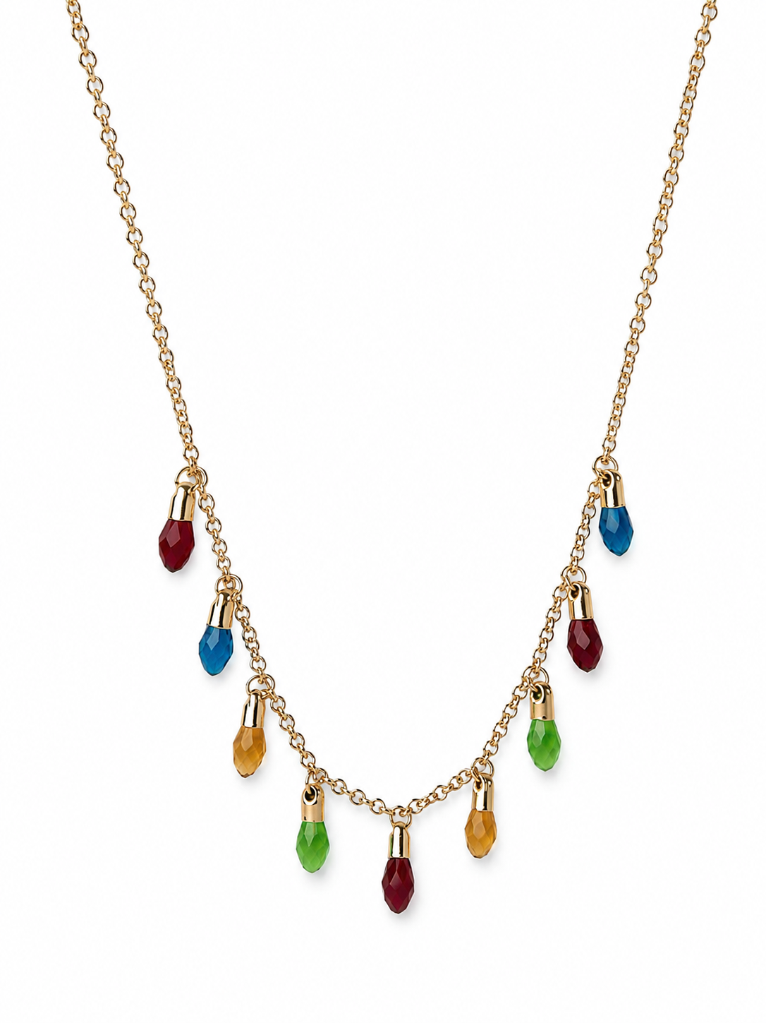 Colorful Christmas Lights - Necklace